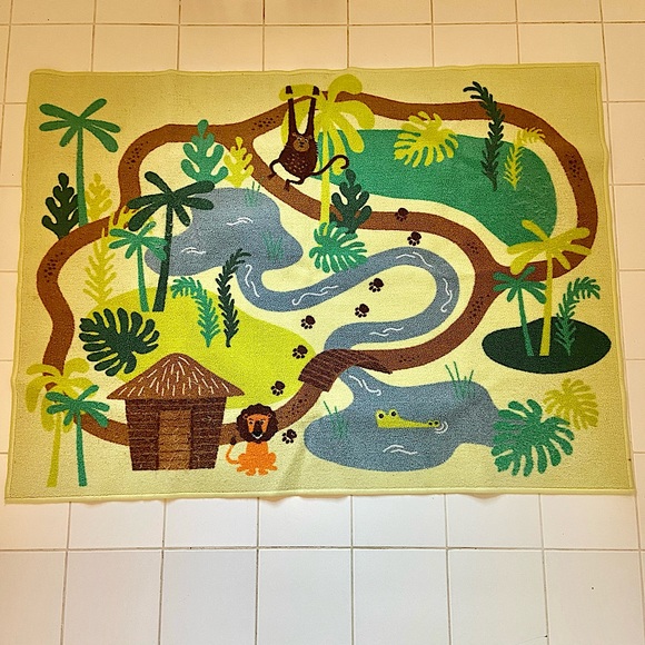 IKEA | Other | Ikea Djungelskog Kids Green Rug | Poshmark